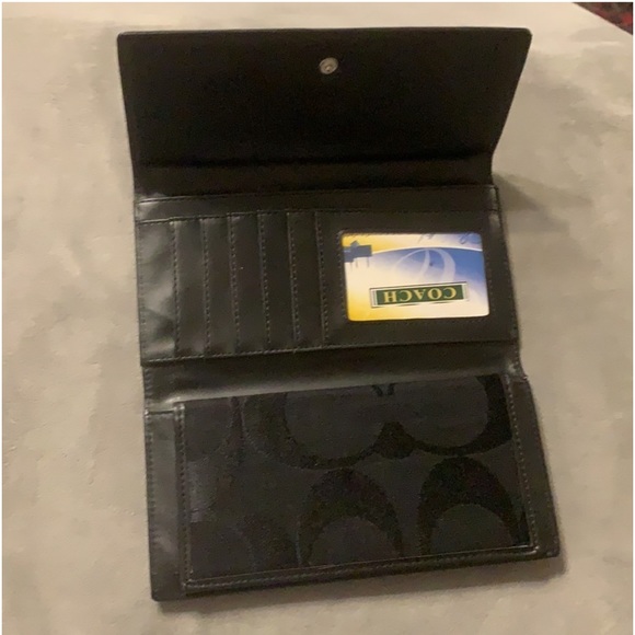 Black Coach Wallet - Picture 2 of 5